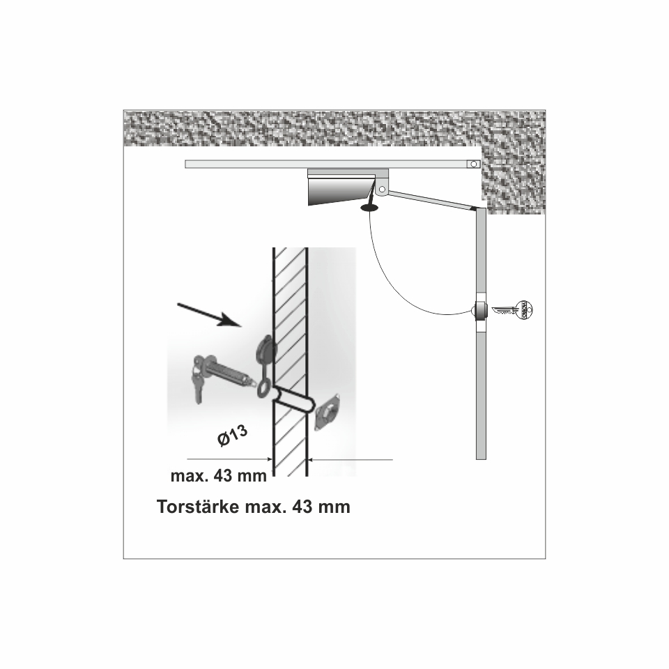 not-entriegelungsschloss