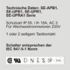 Sicherheits-Schlüsselschalter Schlüsseltaster