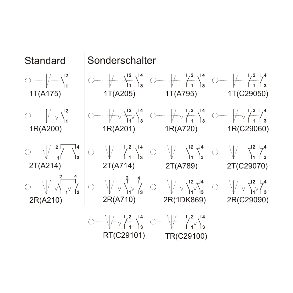 Sicherheits-Schlüsselschalter Schlüsseltaster