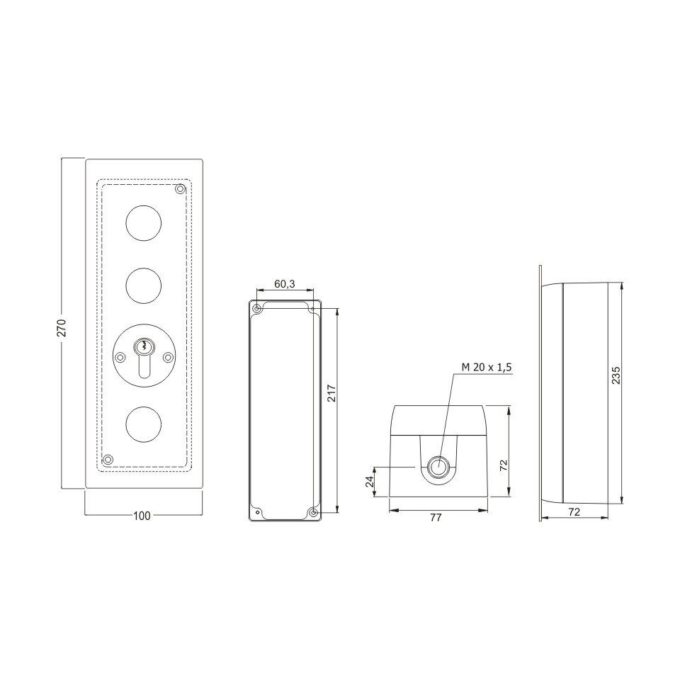 Sicherheits-Schlüsselschalter
