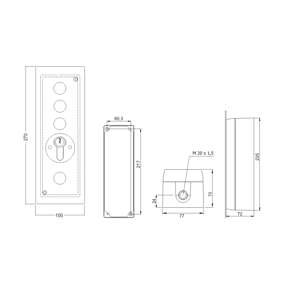 Sicherheits-Schlüsselschalter