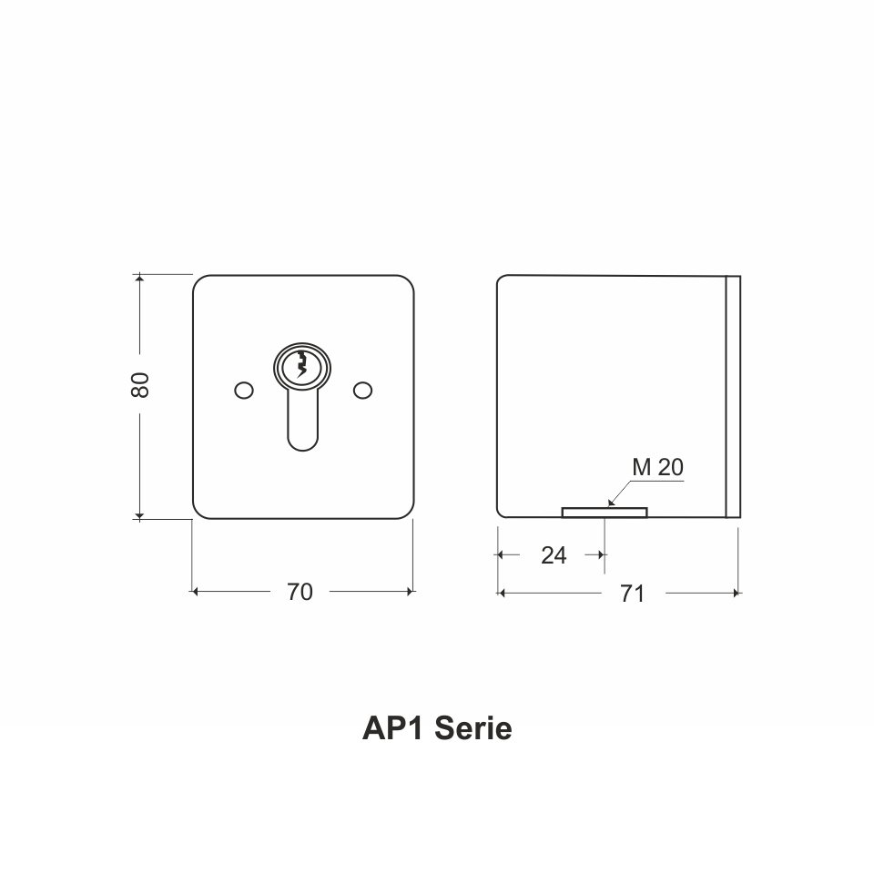 Sicherheits Schlüsselschalter schlüsseltaster zeichnung